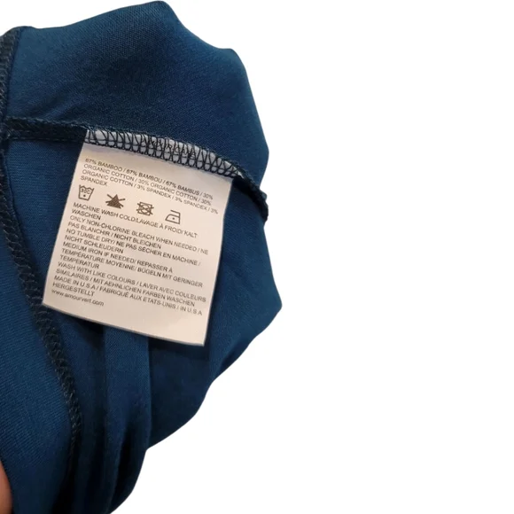 Amour Vert , Size Small, Deep Blue Long Sleeve Dress. Sheath Dress. NWT - Picture 3 of 7